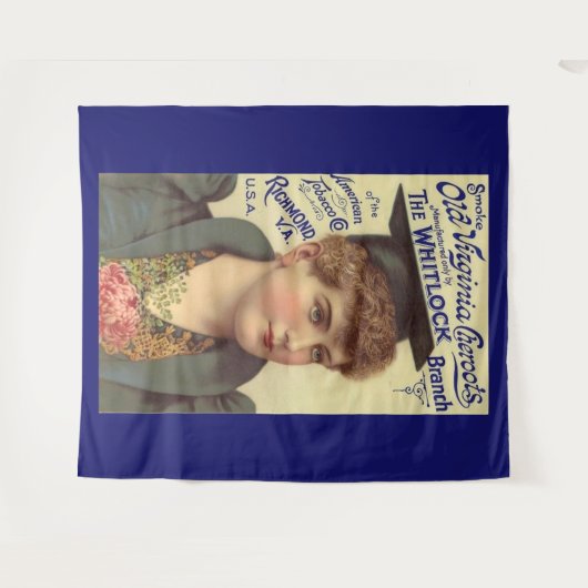 Old Virginia Cheroots ad 1890 Wandteppich (Vorderseite (Horizontal))