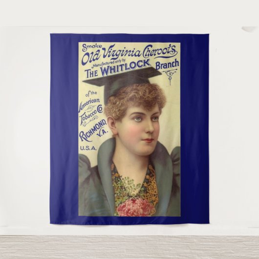 Old Virginia Cheroots ad 1890 Wandteppich (Vorderseite)