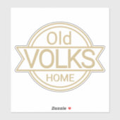 Old VOLKS Zuhause Aufkleber (Blatt)