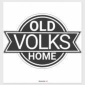 Old VOLKS Zuhause Sticker (Blatt)