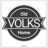 Old VOLKS Zuhause Sticker (Blatt)
