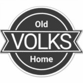 Old VOLKS Zuhause Sticker (Vorderseite)