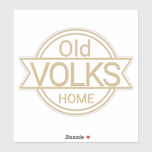 Old VOLKS Zuhause Sticker (Blatt)
