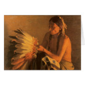 Old War Bonnet von Joseph Henry Sharp (Vorderseite (Horizontal))