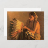 Old War Bonnet von Joseph Henry Sharp (Vorne/Hinten)