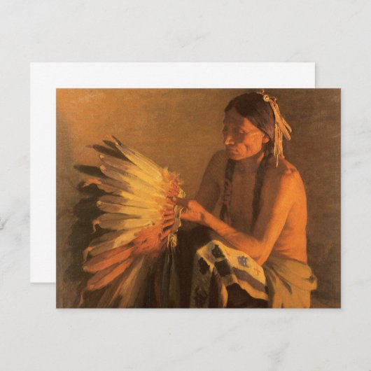 Old War Bonnet von Joseph Henry Sharp (Vorne/Hinten)