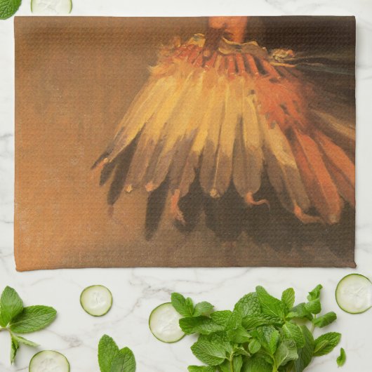 Old War Bonnet von Joseph Henry Sharp Geschirrtuch (Gefaltet)