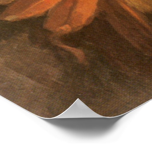 Old War Bonnet von Joseph Henry Sharp Poster (Ecke)