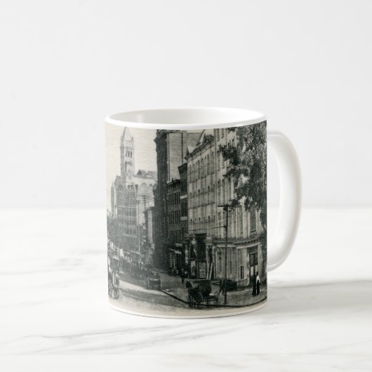 Old Washington DC Pennsylvania Ave Postcard Kaffeetasse (VorderseiteRechts)