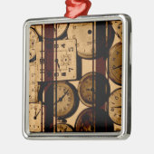 Old Watch Triptych Silbernes Ornament (Links)