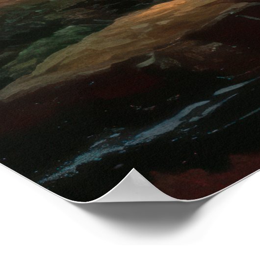 Old Way Zuhause in Herbst Fine Art Poster (Ecke)