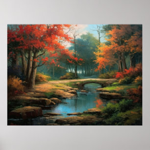Old Way Zuhause in Herbst Fine Art Poster
