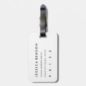 Old Weathered Baseball Gepäckanhänger (Rückseite vertikal)