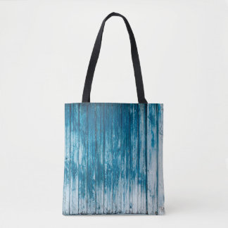 Old weathered grunge wooden faded pale blue paint  tasche
