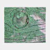 Old Weathered Painted Green Wood Background Textur Fleecedecke (Vorderseite (Horizontal))