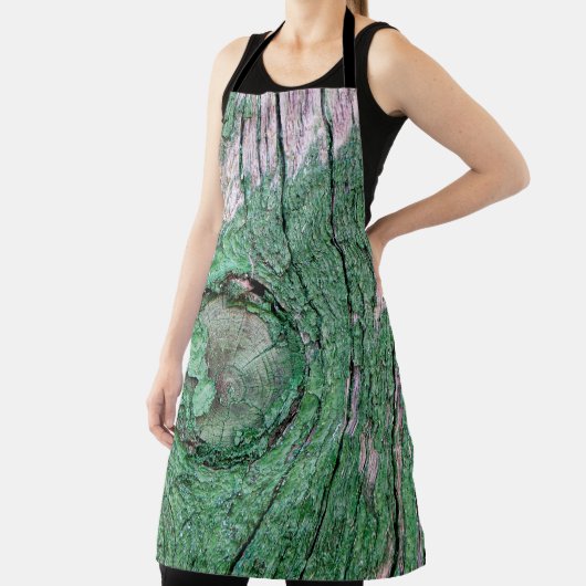 Old Weathered Painted Green Wood Background Textur Schürze (InSitu)