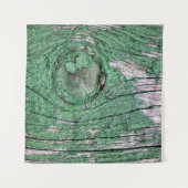 Old Weathered Painted Green Wood Background Textur Wandteppich (Vorderseite (Horizontal))