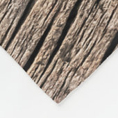 Old Weathered Rotten Knotted Coarse Wood G Fleecedecke (Ecke)