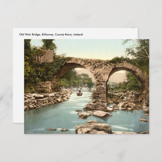 Old Weir Bridge, Killarney, Landkreis Kerry Postkarte (Vorne/Hinten)