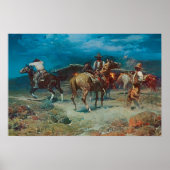 Old West 1922 Pony Express Art Print Poster (Vorne)
