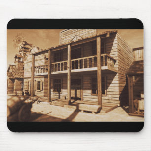 Old West "Bordertown" Mauspad