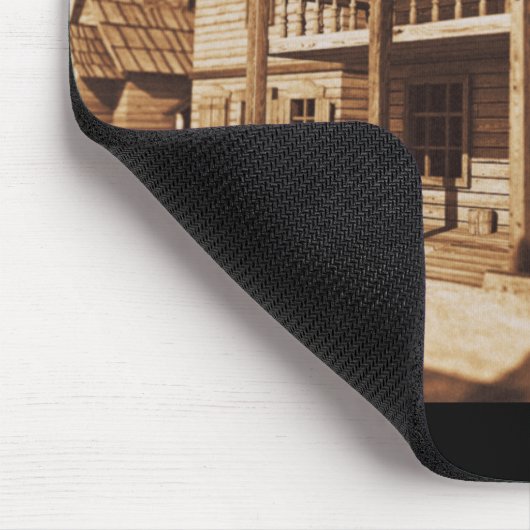 Old West "Bordertown" Mousepad (Ecke)