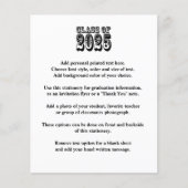 Old West Class of 2025 Abschluss Ankündigung (Vorderseite)