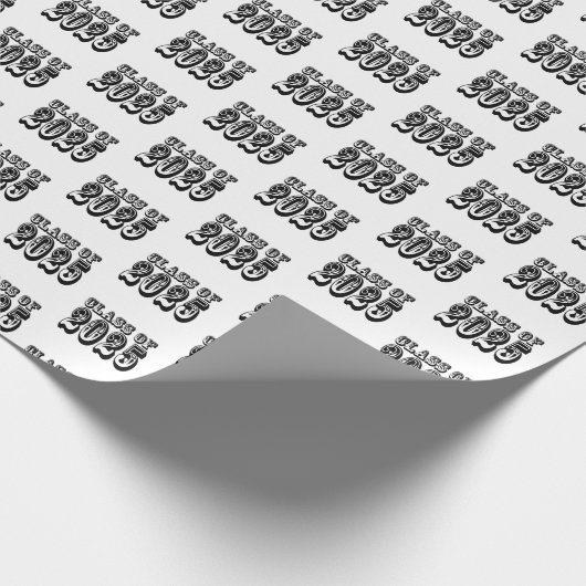 Old West Class of 2025 Abschluss Geschenkpapier (Ecke)