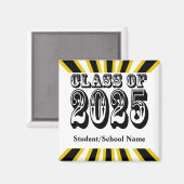 Old West Class of 2025 Abschluss Magnet (Vorderseite/Rückseite)