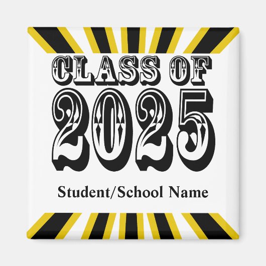 Old West Class of 2025 Abschluss Magnet (Vorne)
