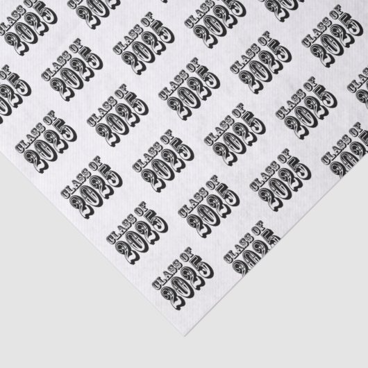 Old West Class of 2025 Abschluss Seidenpapier (Detail)