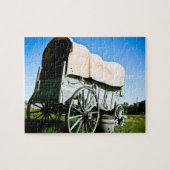 Old West Covered Wagon 03 Puzzle (Horizontal)