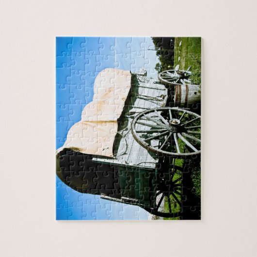 Old West Covered Wagon 03 Puzzle (Vertikal)