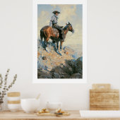 Old West Cowboy of the Plains Art Print Poster (Küche)