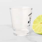 Old West Cowboy Personalisierte Trauzeuge Monogram Schnapsglas (Links)