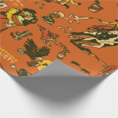 Old West, Cowboys & Saloons Pattern Geschenkpapier (Ecke)