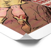 Old West Cowgirl Romamce und Art Print Poster (Ecke)