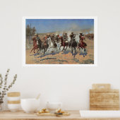 Old West Dash für Holzkunst Print Poster (Küche)