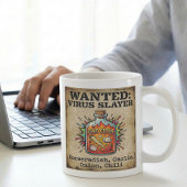 Old West Fire Cider Virus Warnposter Kaffeetasse