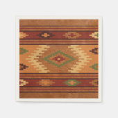 Old West Frontier Rustic Blanket Cocktail Napkin Serviette (Vorderseite)
