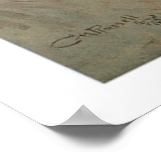 Old West in ohne zu klopfen Art Print Poster (Ecke)