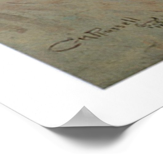 Old West in ohne zu klopfen Art Print Poster (Ecke)