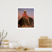 Old West Indian Scanner Cowboy Art Print Poster (Küche)