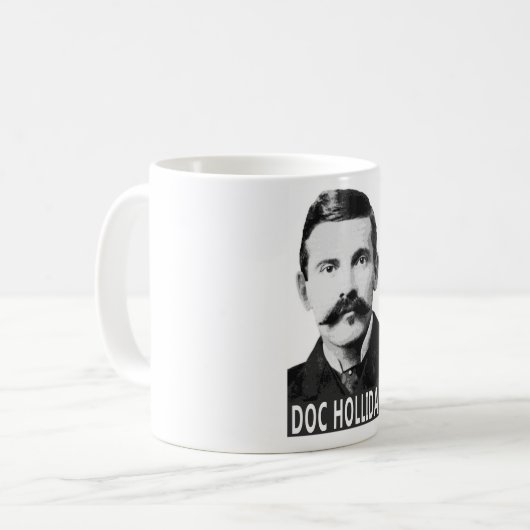 OLD WEST LEGEND DOC HOLLIDAY KAFFEETASSE (Vorderseite Links)