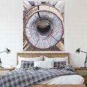 Old West Rustic Wagenrad Leinwanddruck (Insitu (Schlafzimmer))