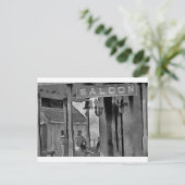 Old West Saloon Postkarte (Stehend Vorderseite)
