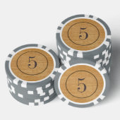 Old West Saloon Style Holzofen Poker Chips (Stapel)