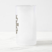 Old West Sheriff Deputy Rifles Badge Personalized Mattglas Bierglas (Mittel)