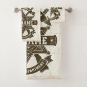 Old West Sheriff Stellvertretende Rifles Abzeichen Badhandtuch Set (Insitu)