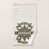 Old West Sheriff Stellvertretende Rifles Abzeichen Badhandtuch Set (Handtuch)